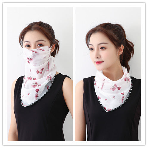 Lightweight Summer Gauze Scarf – Multifunctional Hanging-Ear Wrap