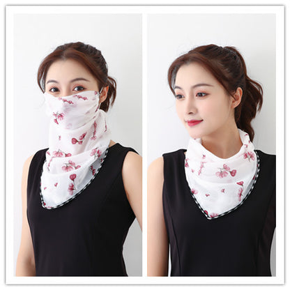 Lightweight Summer Gauze Scarf – Multifunctional Hanging-Ear Wrap