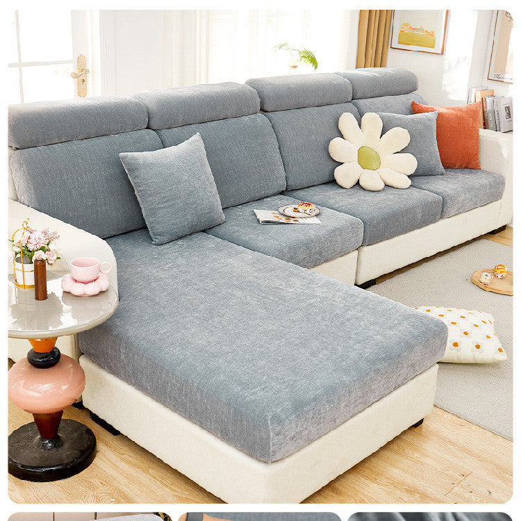 Home Fashion Chenille Stretch Sofa Cover – Modern & Cozy