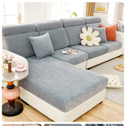 Home Fashion Chenille Stretch Sofa Cover – Modern & Cozy