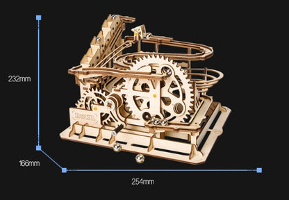 DIY Wooden Marble Run Hub – 3D Mechanical Assembly Model Kit