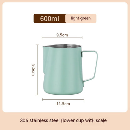 Professional Stainless Steel Milk Frothing Pitcher – Latte Art Barista Jug