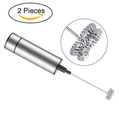 Electric Handheld Milk Frother & Blender – High-Speed Dual Whisk Mixer
