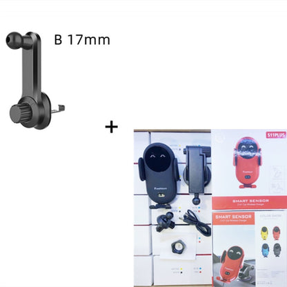 10W Wireless Car Charger with Infrared Auto-Clamp & Magnetic Phone Holder