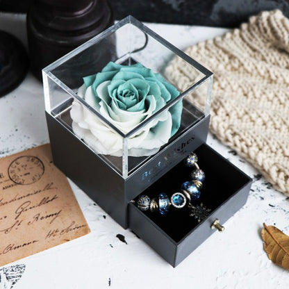 Premium Eternal Rose Jewelry Box – Luxury Romantic Gift for Valentine’s, Birthday & Wedding