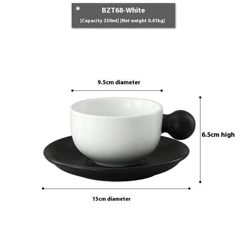 European Luxury Ceramic Coffee Mug Set – Elegant Home & Café Style