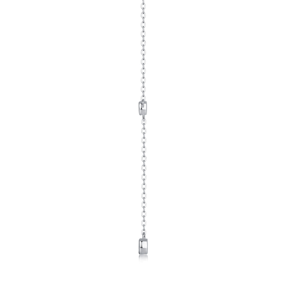 Moissanite Tassel Pendant Necklace – Platinum-Plated S925 Silver, Light Luxury Jewelry