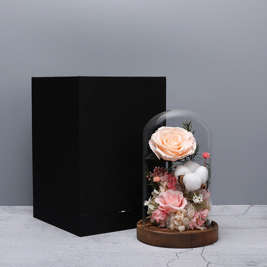 Elegant DIY Glass Cover Gift Box - Luxury Birthday & Special Occasion Gift