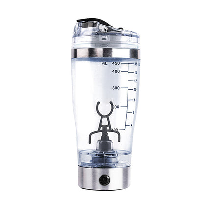 USB Rechargeable Electric Protein Shaker Bottle – Automatic Mixer for Protein, Milk & Coffee