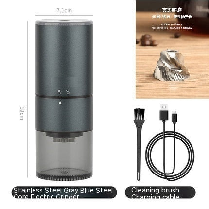 Electric Stainless Steel Coffee Grinder – Precision Bean Grinding Machine