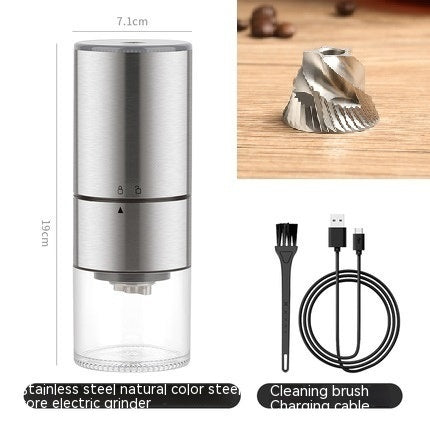 Electric Stainless Steel Coffee Grinder – Precision Bean Grinding Machine