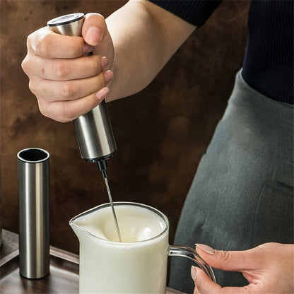 Electric Handheld Milk Frother & Blender – High-Speed Dual Whisk Mixer