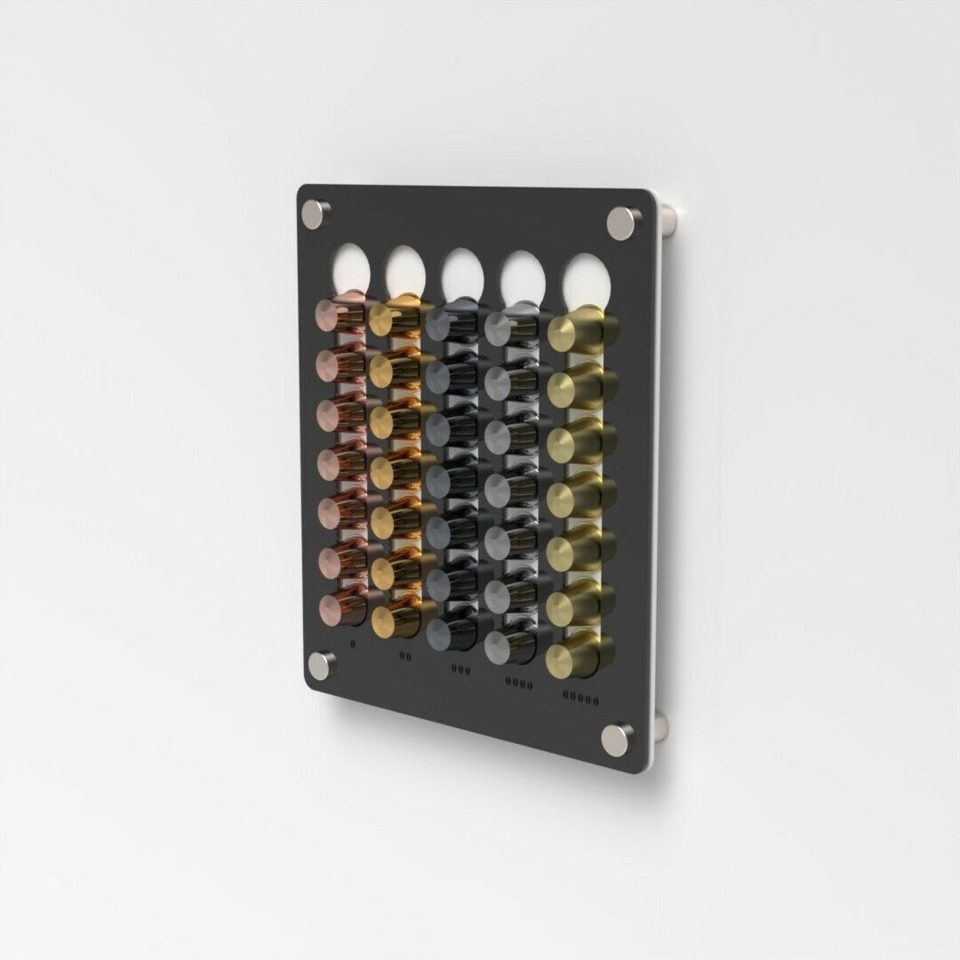 Premium Wall Coffee Pod Rack – Stylish Kitchen Organizer