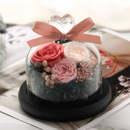 Eternal Rose Glass Dome Gift Box – Luxury Romantic Flower Keepsake