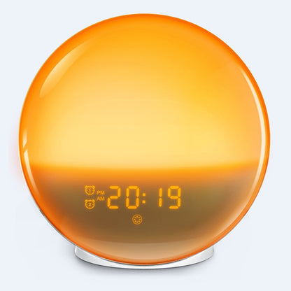 Sleep-Friendly Kids Lamp – Colorful Bedside Alarm Clock with Soothing White Noise