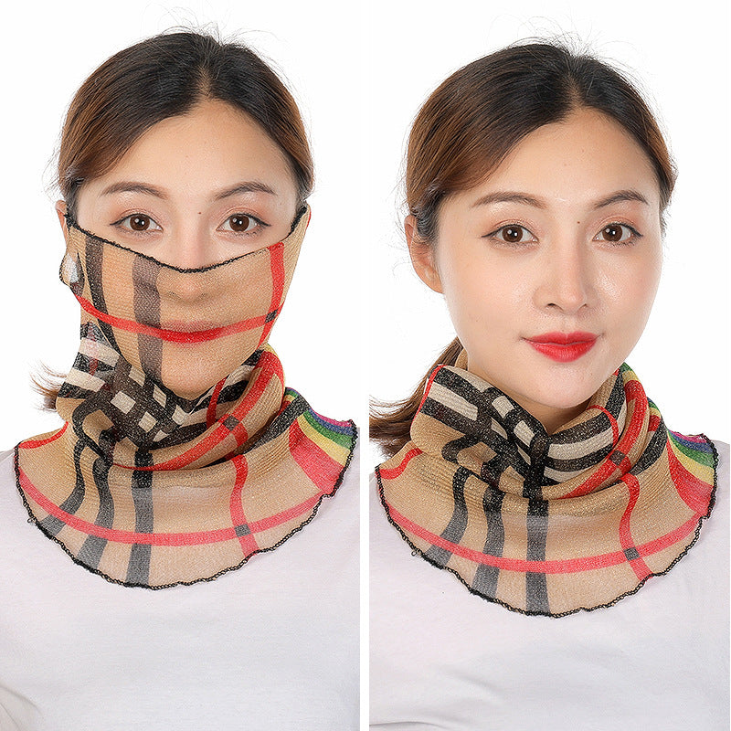 Lightweight Summer Gauze Scarf – Multifunctional Hanging-Ear Wrap