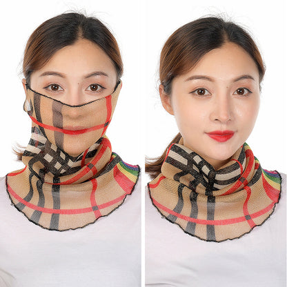 Lightweight Summer Gauze Scarf – Multifunctional Hanging-Ear Wrap