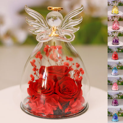 Eternal Angel Rose Glass Dome Gift Box – A Timeless Symbol of Love
