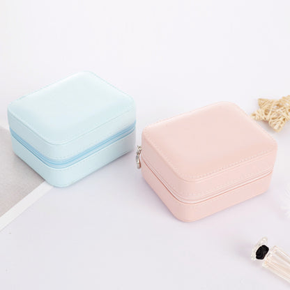 Luxury Mini Jewelry Travel Organizer – Portable Zipper Case for Rings, Earrings & Accessories