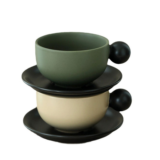 European Luxury Ceramic Coffee Mug Set – Elegant Home & Café Style