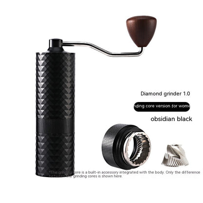 Luxury Manual Coffee Grinder – Diamond Ceramic Burr for Perfect Beans