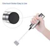 Electric Handheld Milk Frother & Blender – High-Speed Dual Whisk Mixer