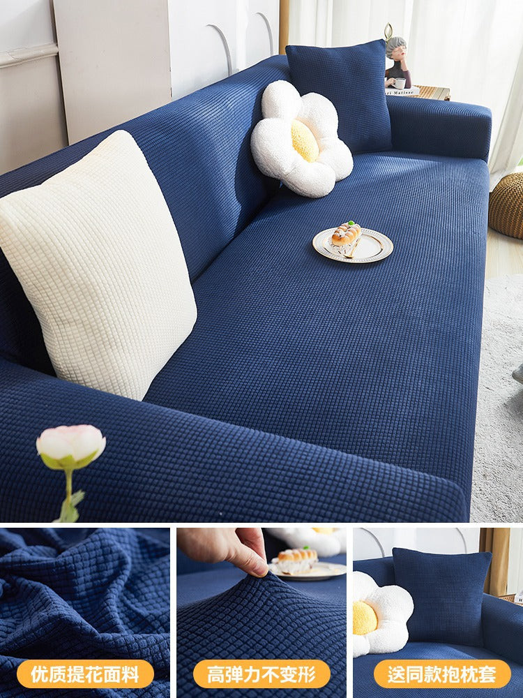 Premium Stretch Chenille Sofa Cover – Full Coverage Anti-Slip Protector