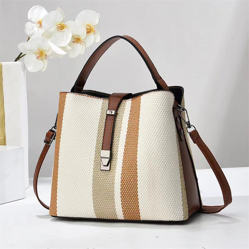 High Fashion PU Leather Bucket Bag – Large Capacity Women’s Crossbody Handbag