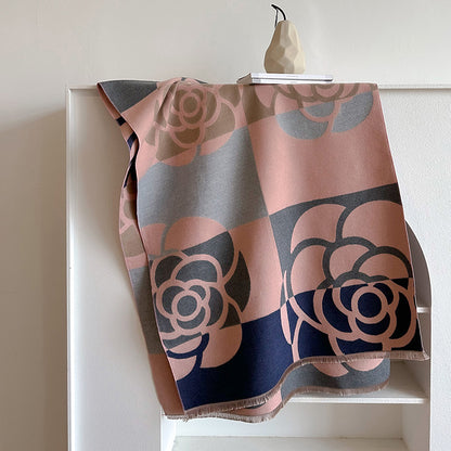 Dual-Use Winter Scarf & Cloak | Women’s Warm Wrap