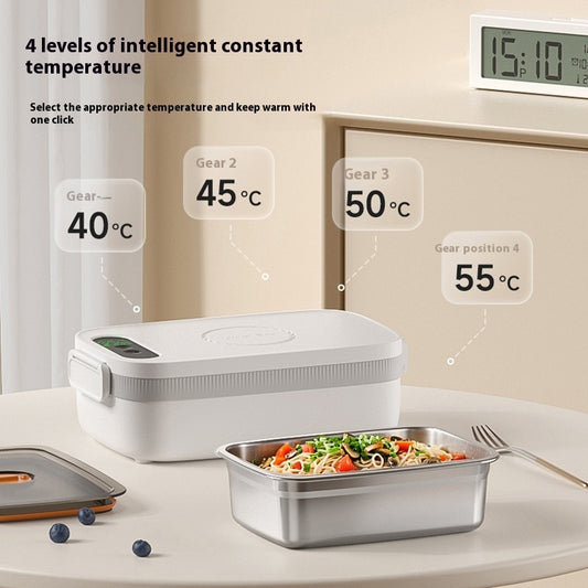 Smart Wireless Heated Lunch Box – Portable, Rechargeable & No-Water Heating