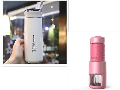 Portable Stainless Steel Manual Espresso Coffee Machine