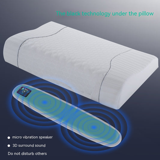Smart Bone Conduction Pillow Speaker – Wireless Music for Sleep & Relaxation