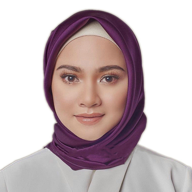 Elegant Satin Imitation Silk Shawl – Lightweight Ladies Headscarf