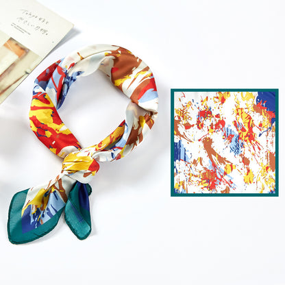 Printed Silk Satin Scarf & Shawl – Soft, Stylish, Versatile