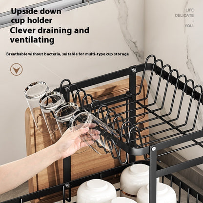 Countertop Bowl & Dish Rack – Self-Draining, Multi-Purpose Kitchen Organizer