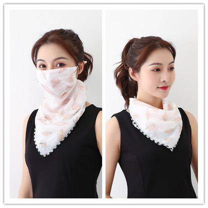 Lightweight Summer Gauze Scarf – Multifunctional Hanging-Ear Wrap