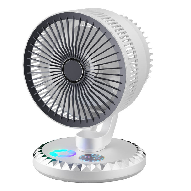Elegant Portable Desk Fan – Silent Airflow for Work, Home & Travel Comfort