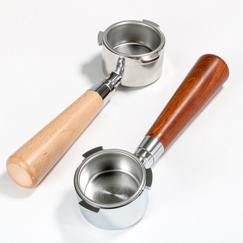 Premium 51mm Coffee Machine Handle – Wood & 304 Stainless Steel