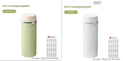 4-in-1 Travel Dispenser Bottle – Leakproof Portable Container for Toiletries & Perfume