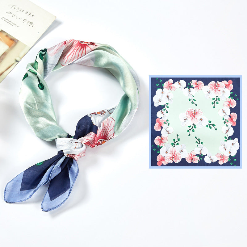 Printed Silk Satin Scarf & Shawl – Soft, Stylish, Versatile
