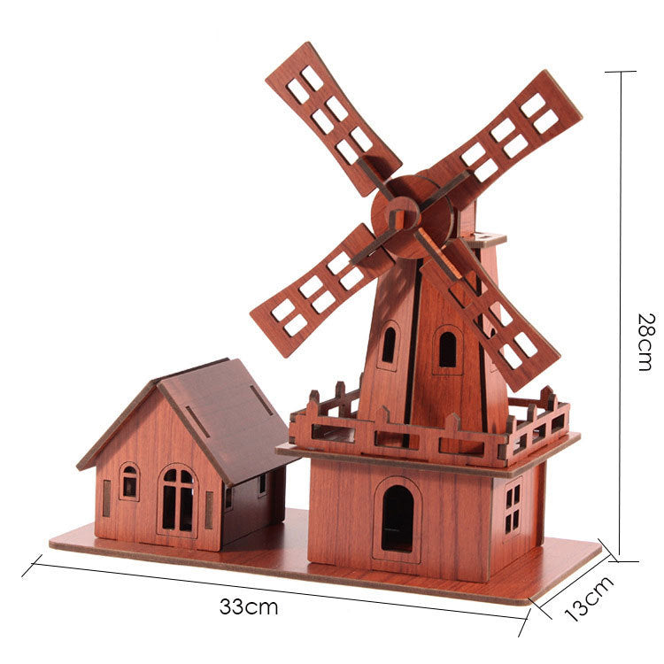 3D Wooden Puzzle Model – DIY Craft Kit & Elegant Home Décor Piece”