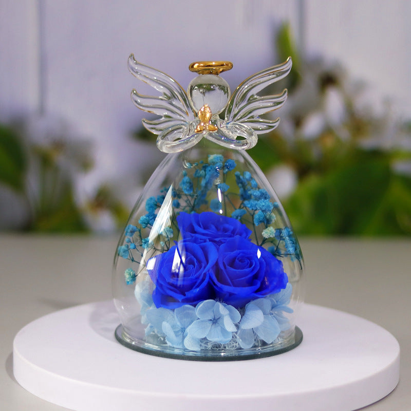 Eternal Angel Rose Glass Dome Gift Box – A Timeless Symbol of Love