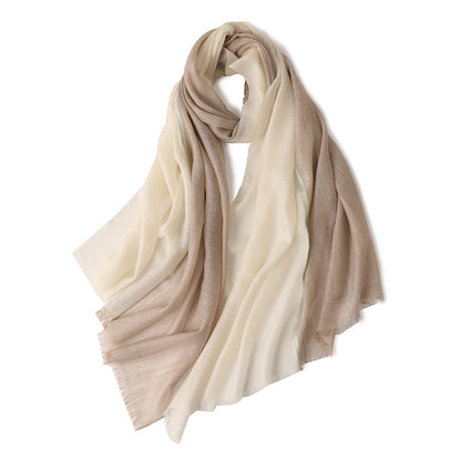 Ring Velvet Long Shawl – Autumn & Winter Cozy Wrap for Women