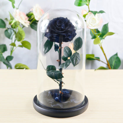 Eternal Preserved Rose Glass Dome Gift Box – Luxury Romantic Keepsake