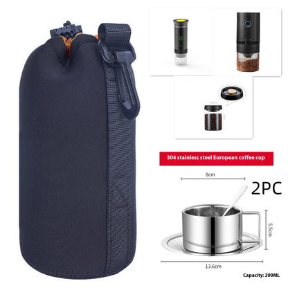 Electric 3-in-1 Portable Coffee Grinder & Espresso Maker – Travel & Home Use