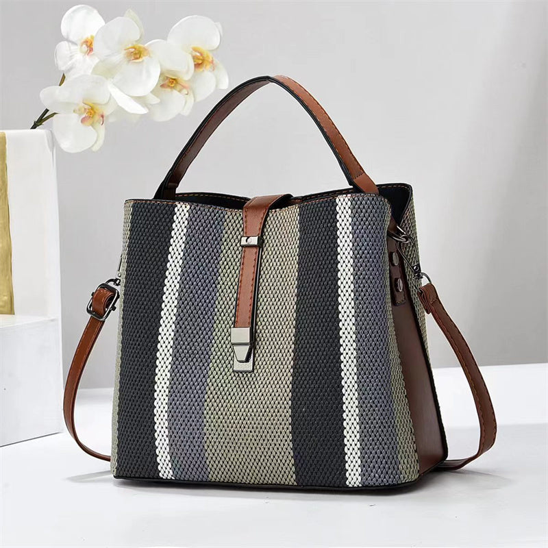 High Fashion PU Leather Bucket Bag – Large Capacity Women’s Crossbody Handbag