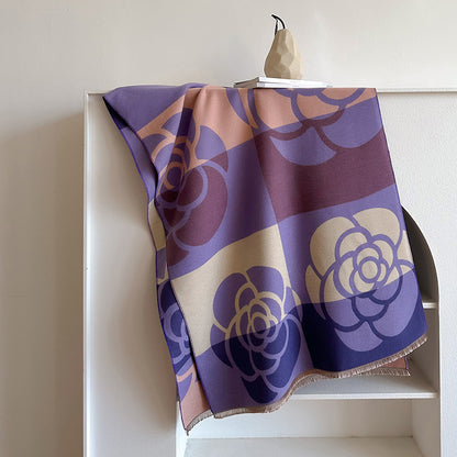 Dual-Use Winter Scarf & Cloak | Women’s Warm Wrap