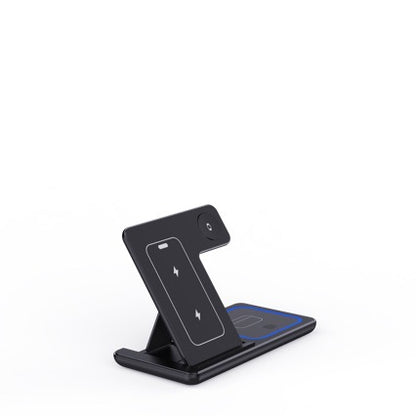 Virelia 3-in-1 Foldable Wireless Charging Station – Fast 15W Charging for iPhone, Apple Watch & AirPods