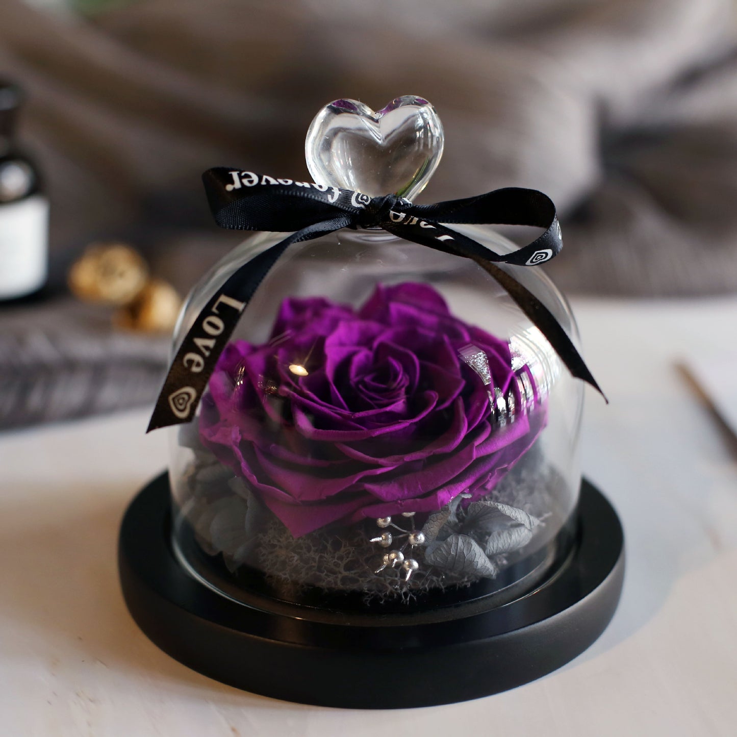 Eternal Rose Glass Dome Gift Box – Luxury Romantic Flower Keepsake
