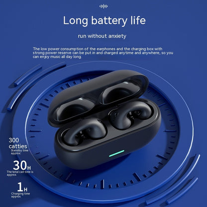 Wireless Bone Conduction Ear Clip Bluetooth 5.3 Headset – TWS, Comfortable, Sports
